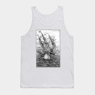 Kraken Unleashed Vintage Ship Attack Tank Top